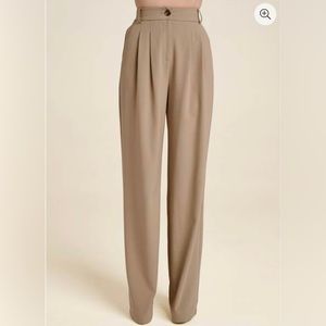 Wide leg suiting trouser pants
